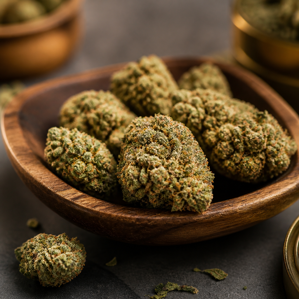 Assortment of premium dried cannabis flower