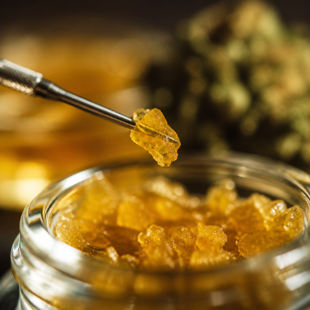 High THC cannabis concentrates and shatter