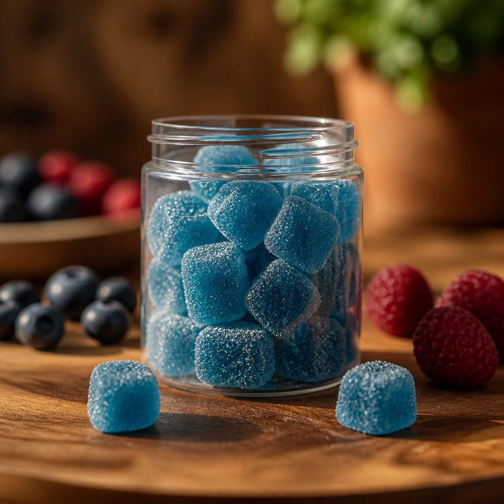 Pearls Blue Razzleberry CBN Gummies